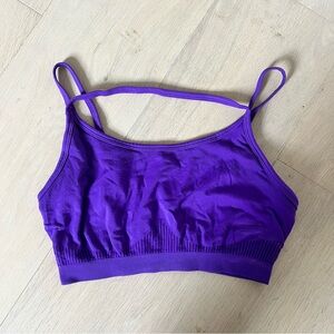 Bright Purple Halter top Sports Bra